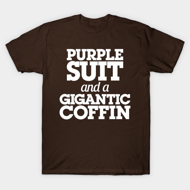 Purple Suit and a Gigantic Coffin T-Shirt by bobbuel